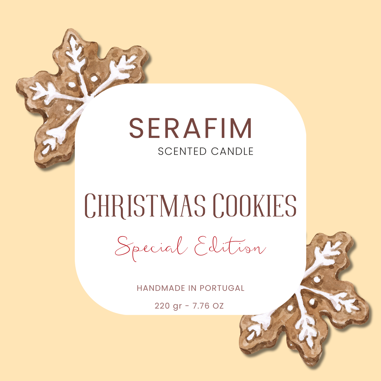 Vela Aromática em lata 220gr Christmas Cookies