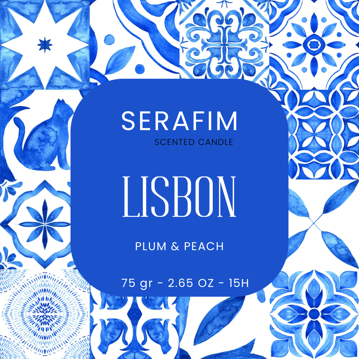 Vela aromática 75gr Lisbon