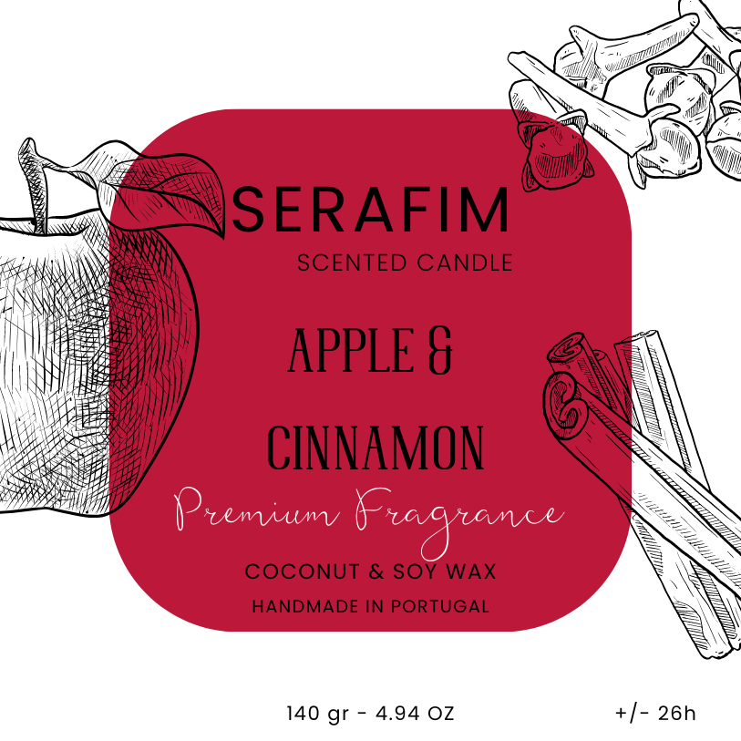 Vela Aromática 140gr Maça & Canela