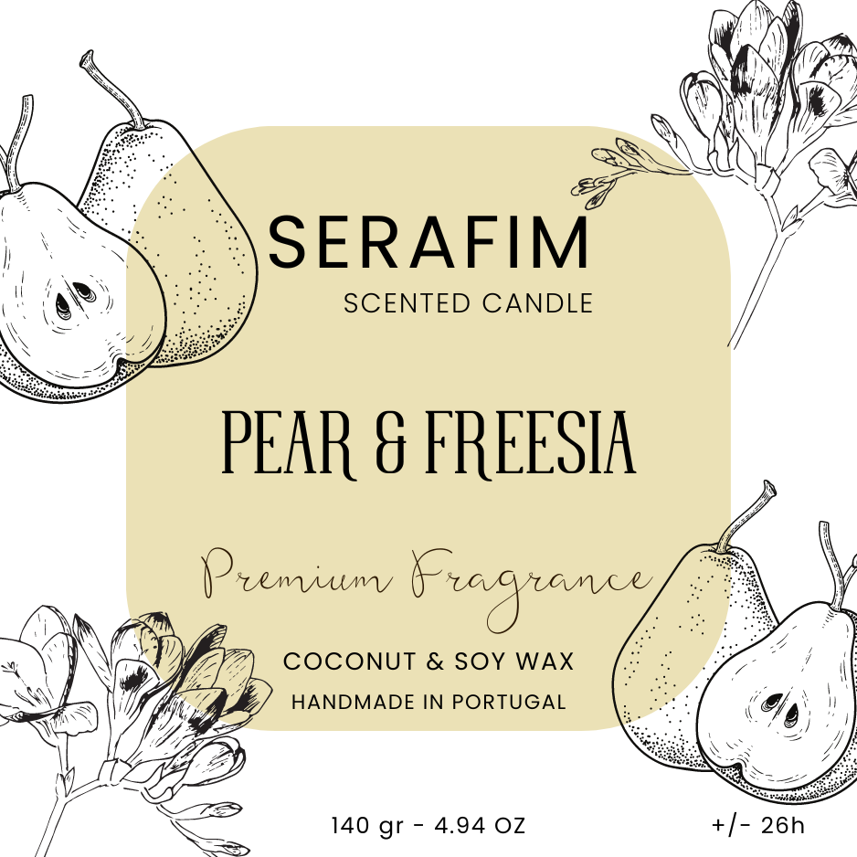 Vela Aromática 140gr Pêra & Frésia