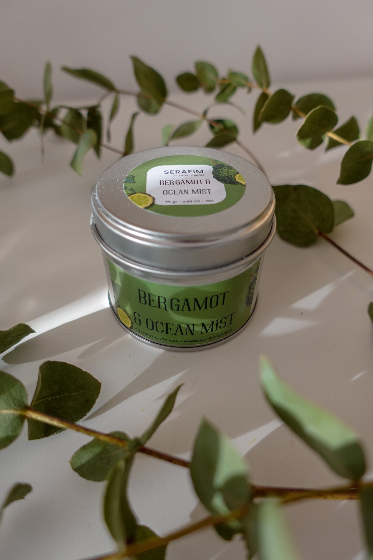 Vela Aromática 75gr Bergamota & Névoa do Oceano