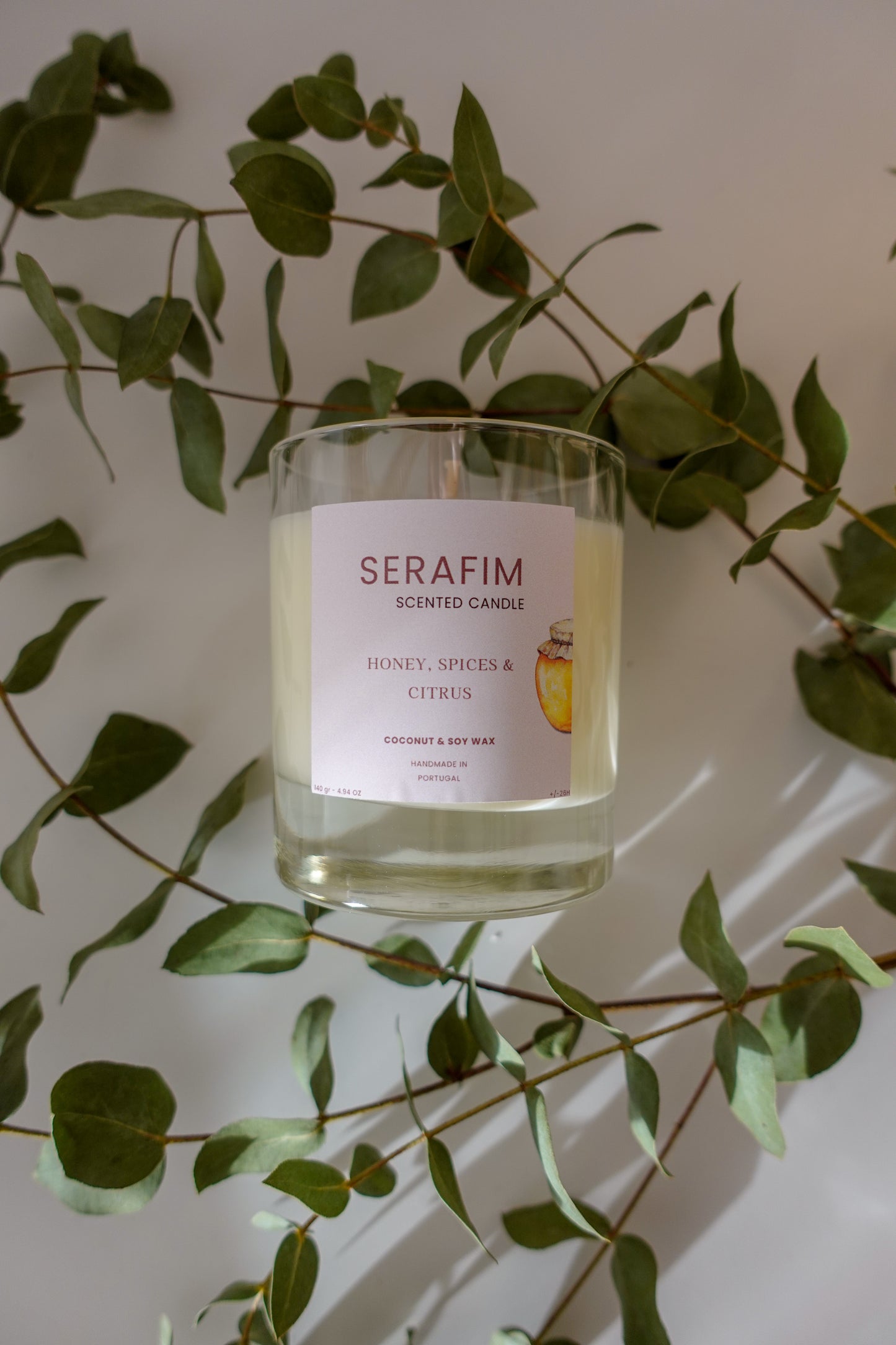 Vela Aromática 140gr Mel, Especiarias & Citrinos