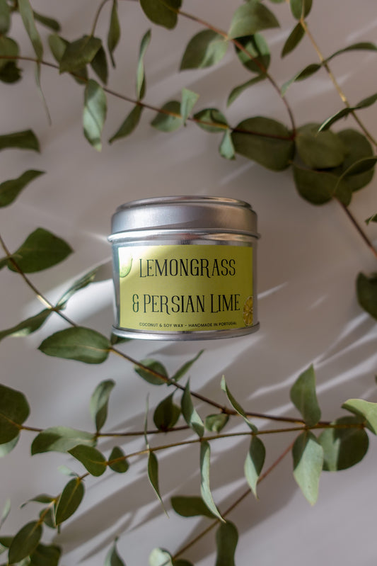 Vela Aromática 75gr Lemongrass & Persian Lime
