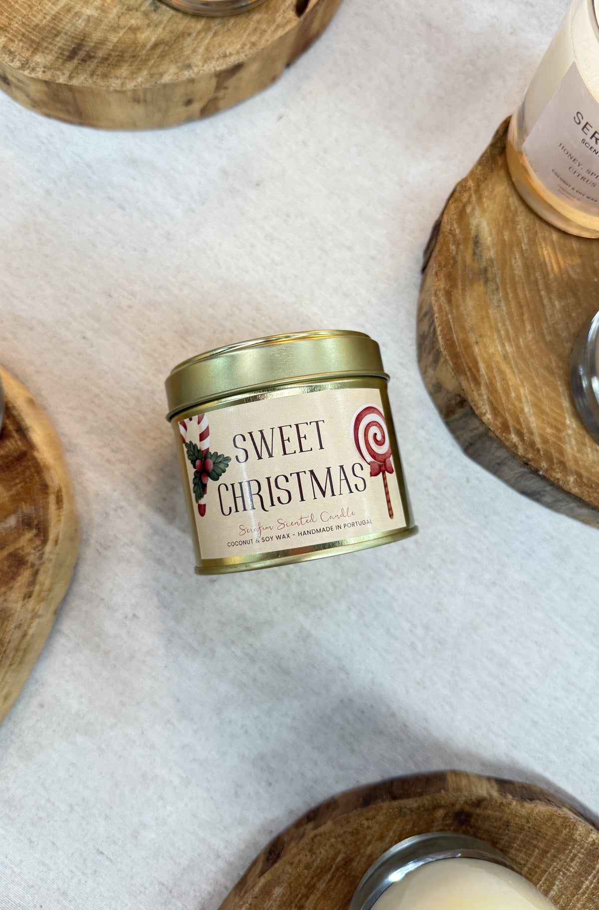 Vela Aromática em lata 220gr Sweet Christmas