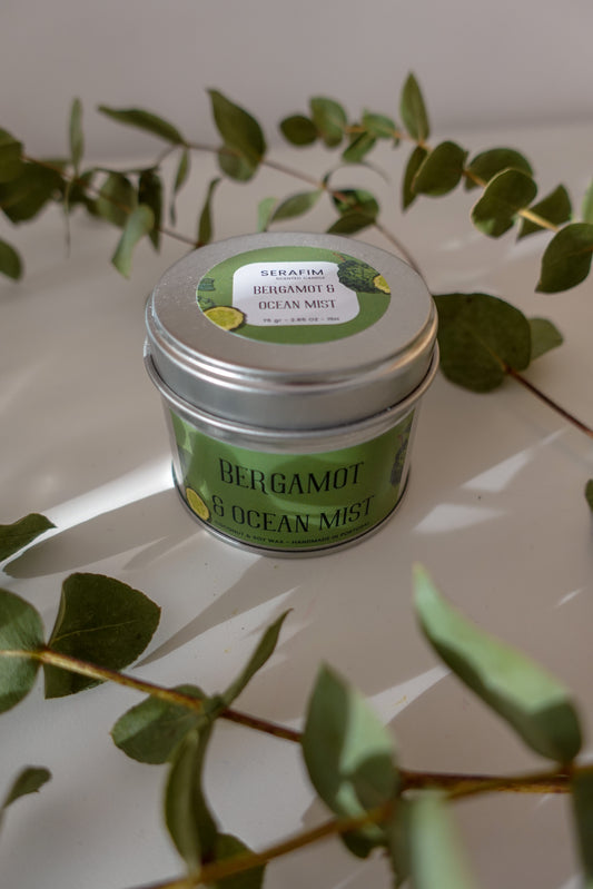 Vela Aromática 75gr Bergamota & Névoa do Oceano