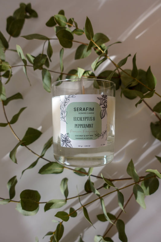 Vela Aromática 140gr Eucalipto & Menta